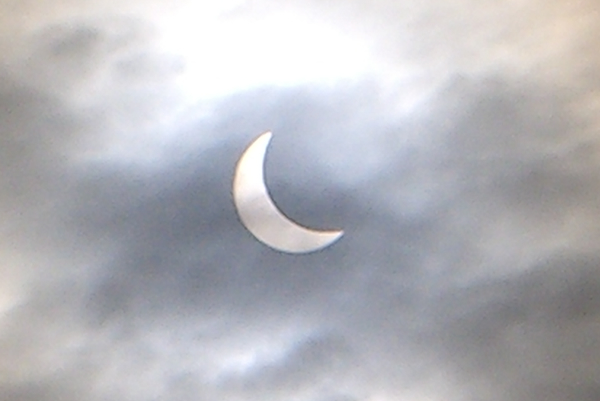 Partial Solar Eclipse Over Plymouth